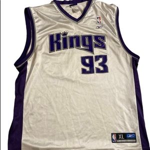 Rare Vintage Reebok NBA Sacramento Kings Ron Artest Basketball Jersey